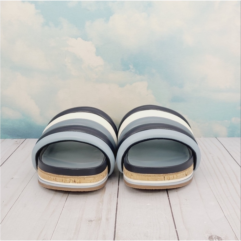 Tory Burch Colorblock Quilted Platform Sandals 8 - Picture 3 of 7
